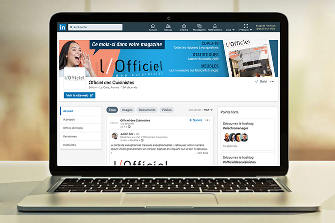 Retrouvez L’Officiel des Cuisinistes sur LinkedIn