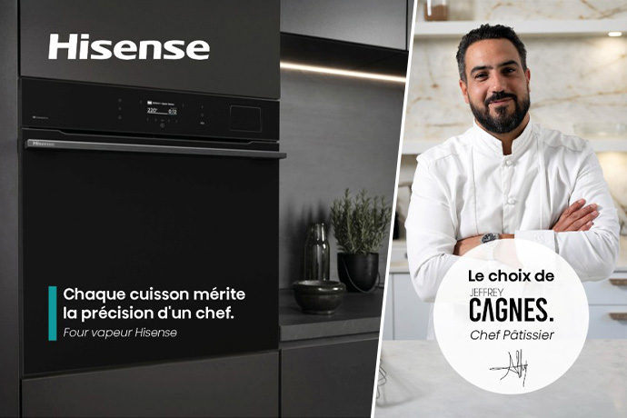 Hisense s’associe au chef pâtissier Jeffrey Cagnes