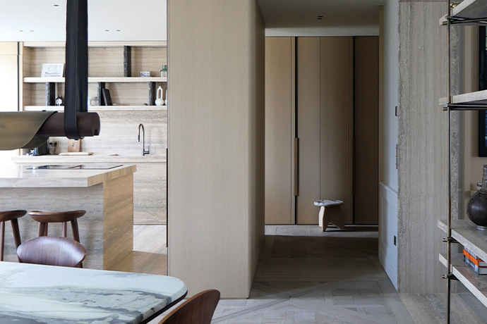 LeLAD met la cuisine au centre de l’appartement