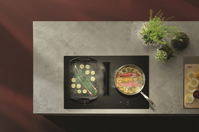 Franke dévoile ses tables aspirantes 2gether pour une cuisine plus fluide