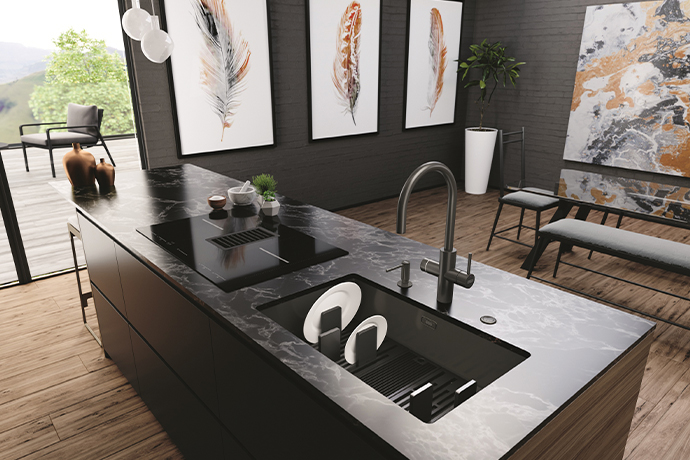 Franke sublime son Mythos Water Hub de nouvelles couleurs signature