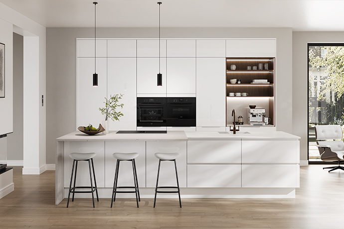 Howdens rhabille son catalogue cuisine avec Frome et Winterton Brillant