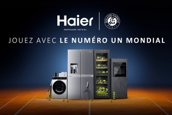 Haier, partenaire officiel de Roland-Garros, dévoile sa campagne publicitaire