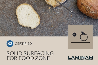 Laminam obtient la certification NSF pour le contact avec les denrées alimentaires