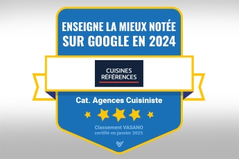 Cuisines Références est l’enseigne la mieux notée sur Google selon VASANO