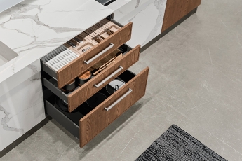 ARAN Cucine présente son système de tiroirs Guadalupe