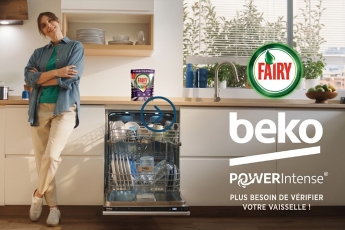 Beko renforce sa visibilité avec deux campagnes autour de Fairy et Ariel