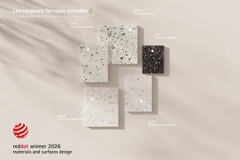 HIMACS Terrazzo distinguée par cinq Red Dot Design Award 2026